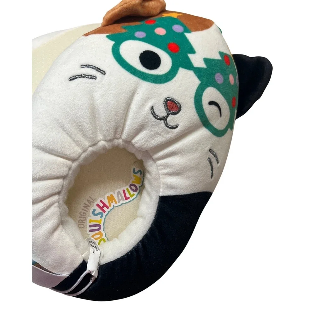 Squishmallows Kids‎ Christmas Cat Slippers Size 11 /12 Plush Holiday Cozy
